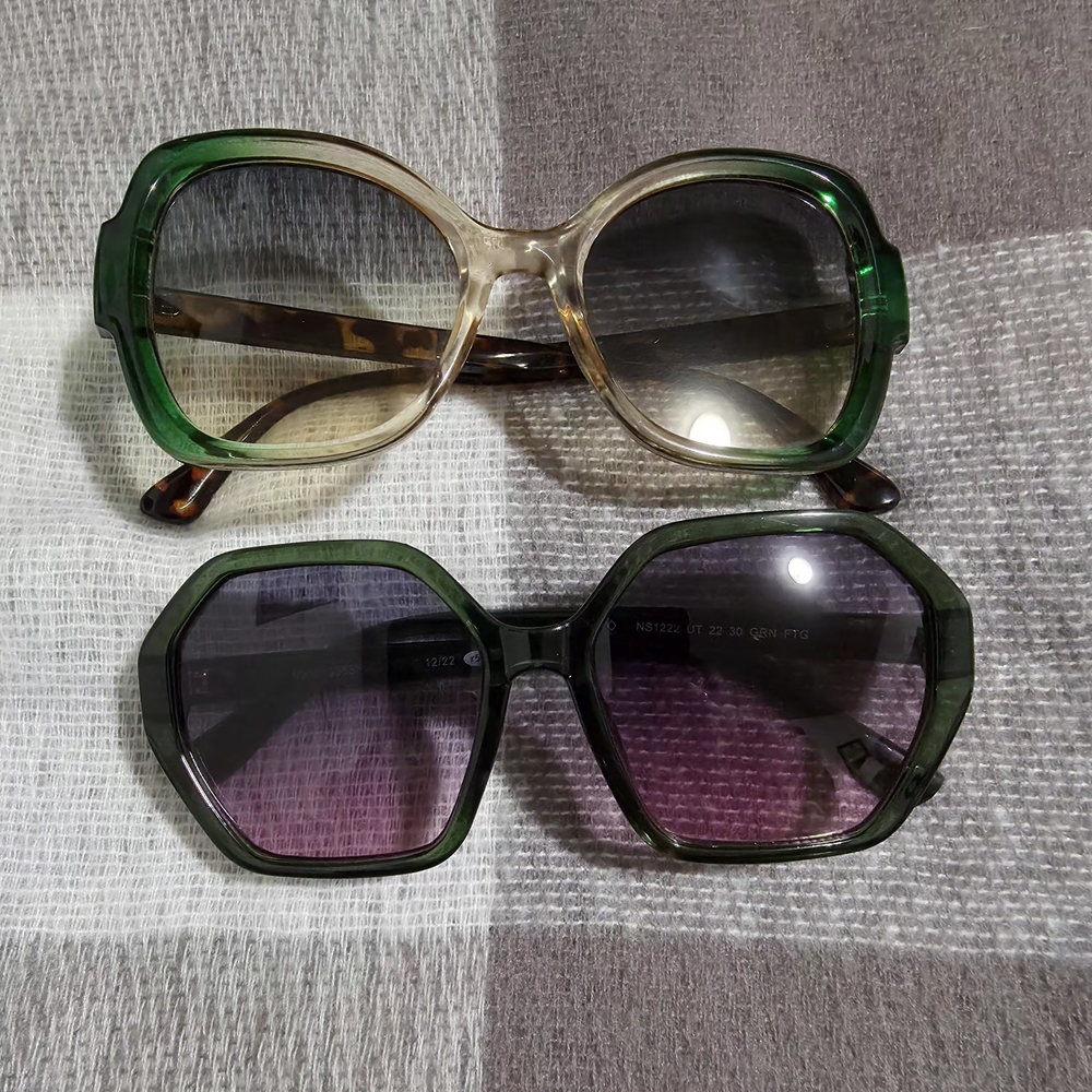 Stylish Green and Black Sunglasses